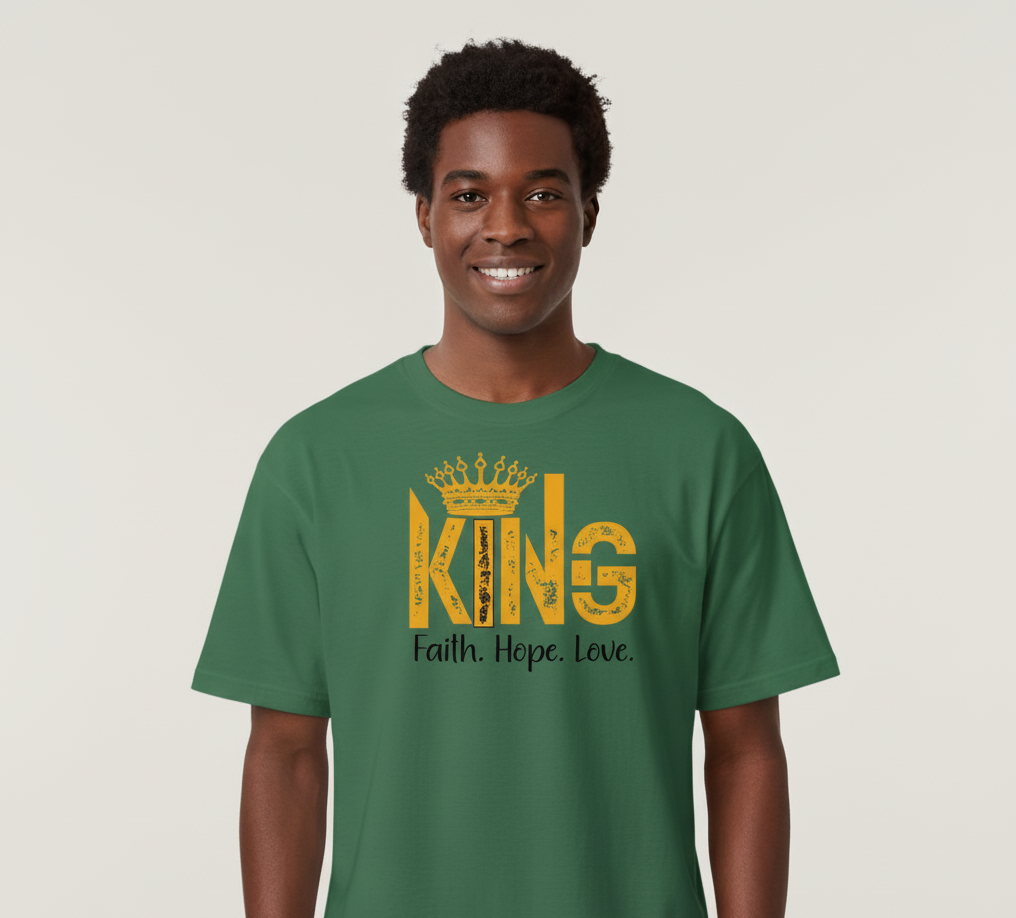 King - Tshirt - Bottle green