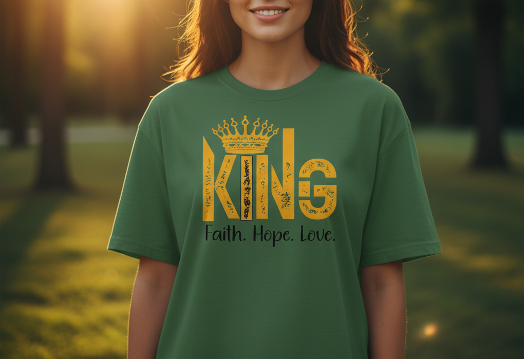 King - Tshirt - Bottle green