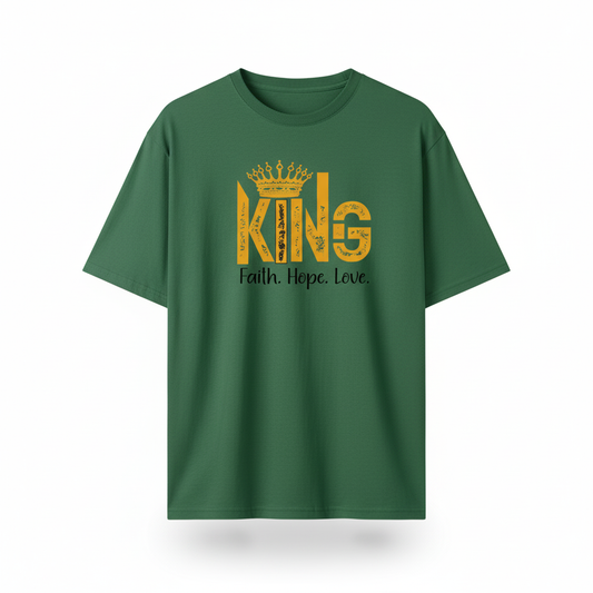King - Tshirt - Bottle green