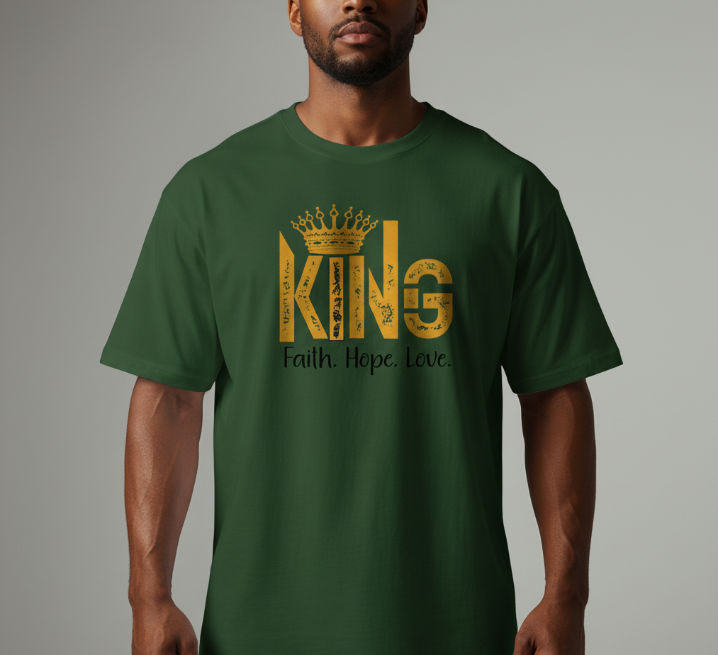 King - Tshirt - Bottle green