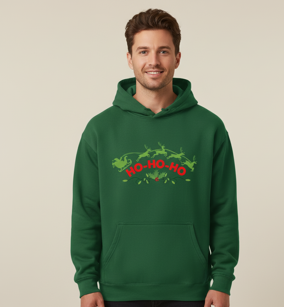 Hoodie Bottle Green
