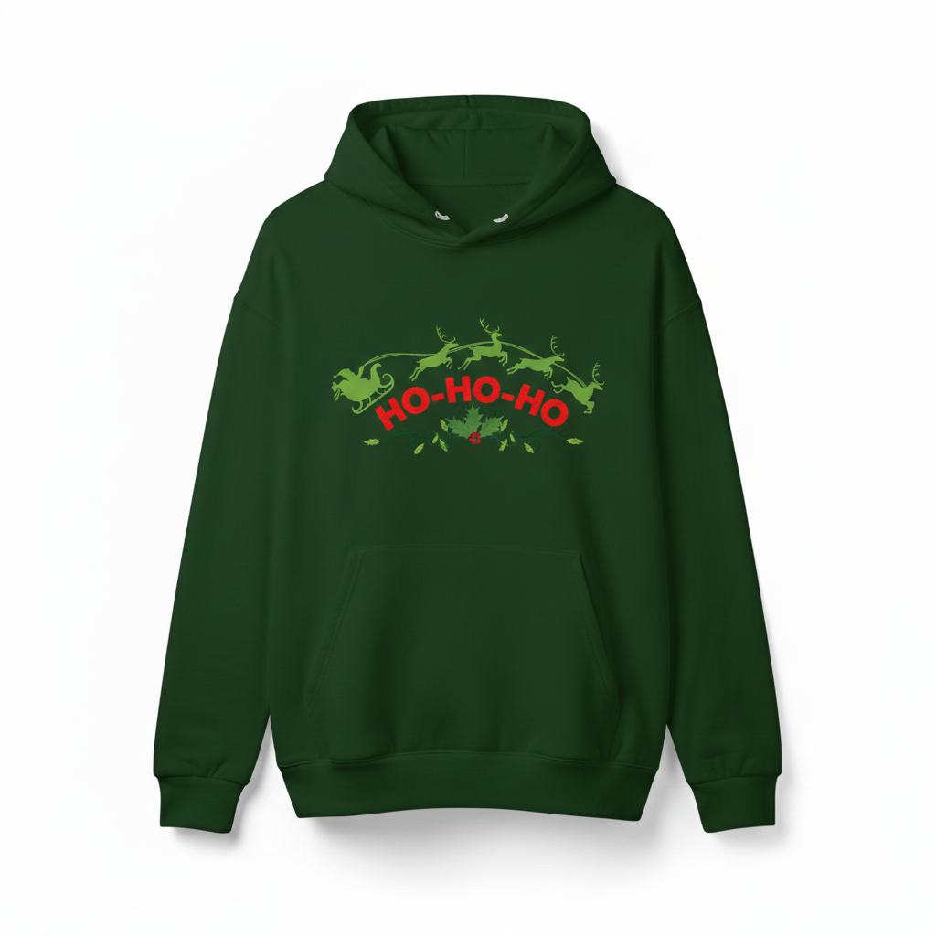 Hoodie Bottle Green